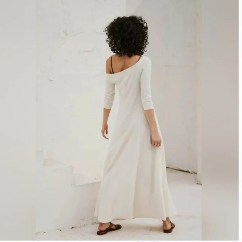 Free People Cream Carrie Midi Dress, NWT, S - Picture 3 of 13